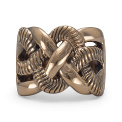 Bronze Weave Design Ring