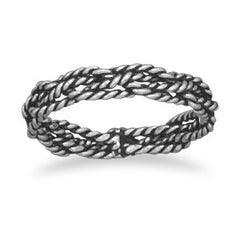Oxidized Braided Ring