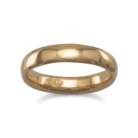 4mm 14 Karat Gold Plated Band