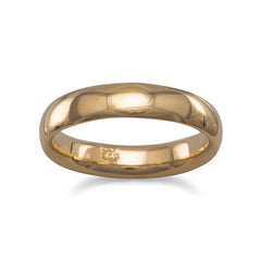 4mm 14 Karat Gold Plated Band