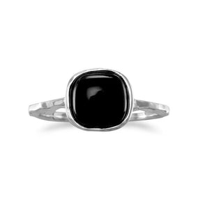 Black Onyx Stackable Ring