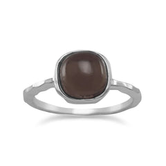 Smoky Quartz Stackable Ring