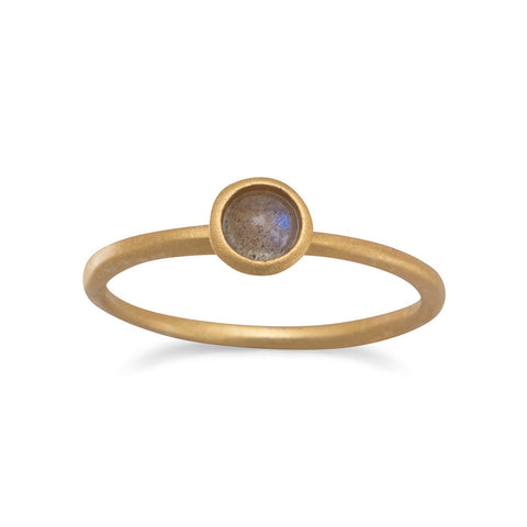 14 Karat Gold Plated Moonstone Ring