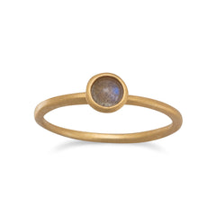 14 Karat Gold Plated Moonstone Ring