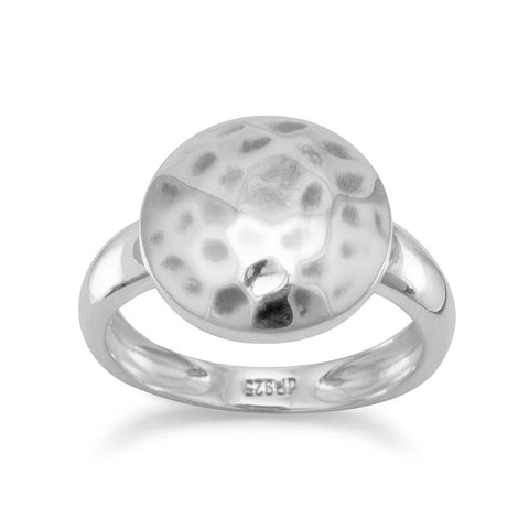 Oxidized Hammered Ring