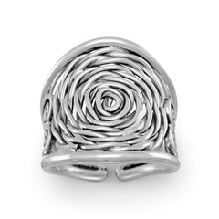 Oxidized Coil Design Ring