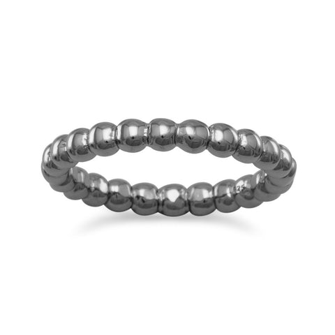 Gunmetal Plated Beaded Band