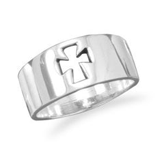 Cut Out Cross Ring
