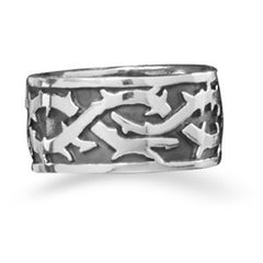 Oxidized Vine Design Ring