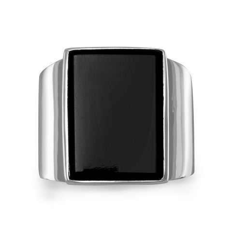 Rectangular Black Onyx Ring