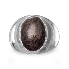 Oval Bronzite Ring