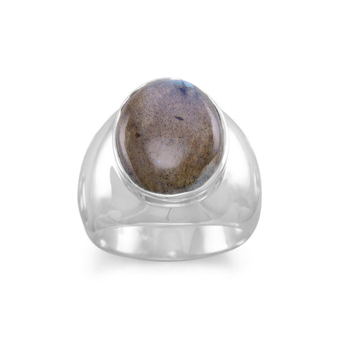 Oval Labradorite Ring