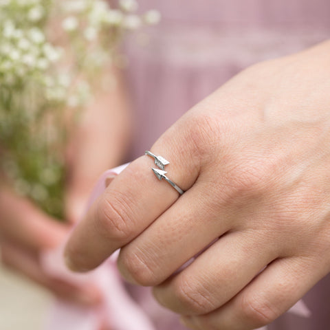 Aim High Arrow Wrap Around Ring