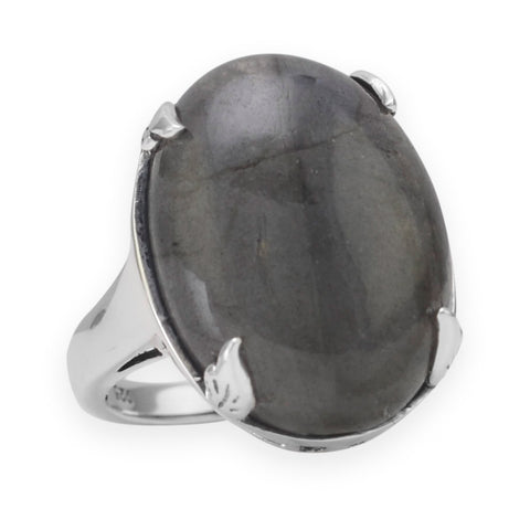 Oval Labradorite Ring