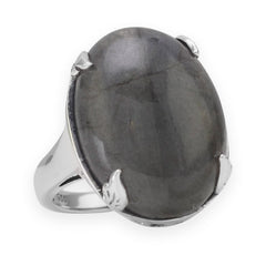 Oval Labradorite Ring