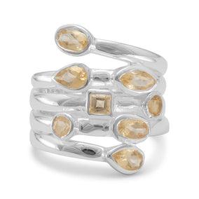 Multishape Citrine Ring
