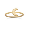 14 Karat Gold Plated Moon Ring