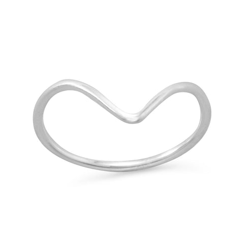 Thin Crescent Design Ring