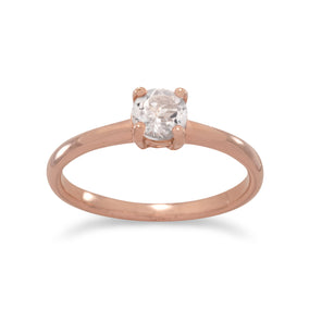 14 Karat Rose Gold Plated Morganite Ring