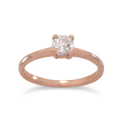 14 Karat Rose Gold Plated Morganite Ring