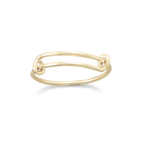 Small 14/20 Gold Filled Expandable Add-a-Charm Ring