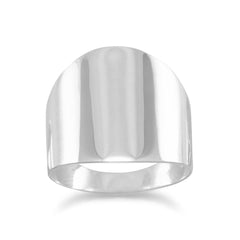 Plain Flat Cigar Band  Ring