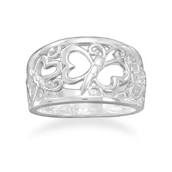 Cut Out Butterfly Ring