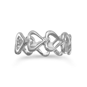 Cut Out Heart Band Ring