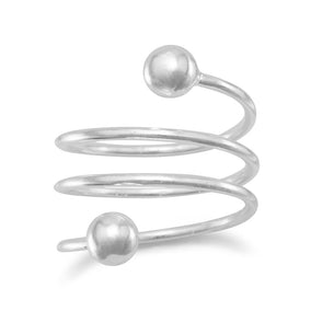 Wire Wrap with Bead Ends Ring