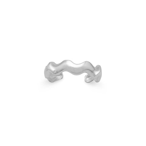 Wave Design Toe Ring