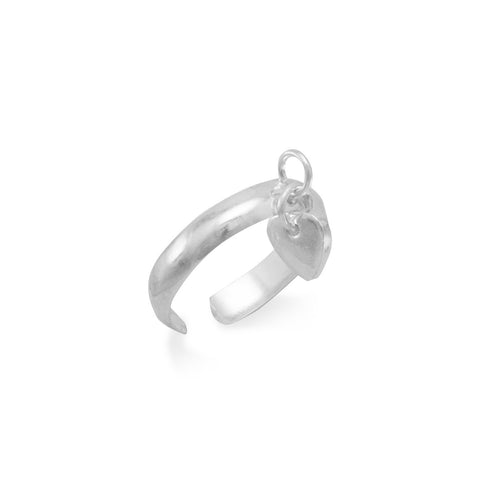Toe Ring with Heart Charm