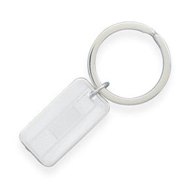 Key Ring with Rectangular Tag