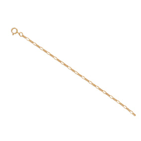 9"+1" 14/20 Gold Filled Figaro Chain Anklet
