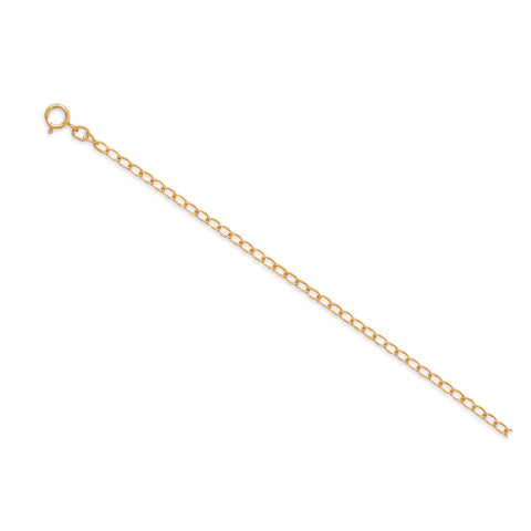 9"+1" 14/20 Gold Filled Link Chain Anklet