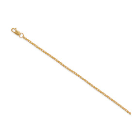 9"+1" 14/20 Gold Filled Box Chain Anklet
