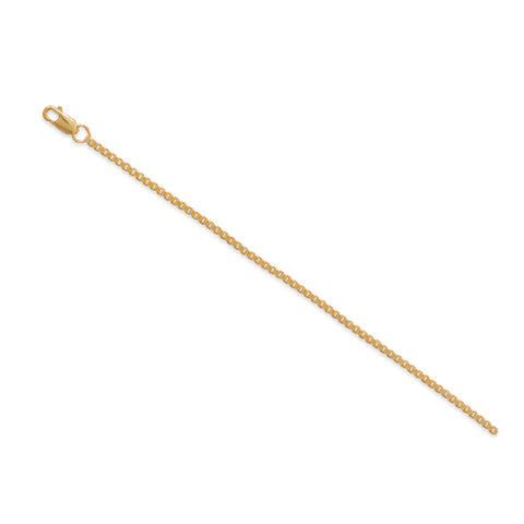 9"+1" 14/20 Gold Filled Box Chain Anklet