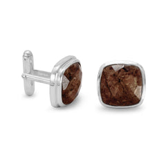 Bronzite Cuff Links