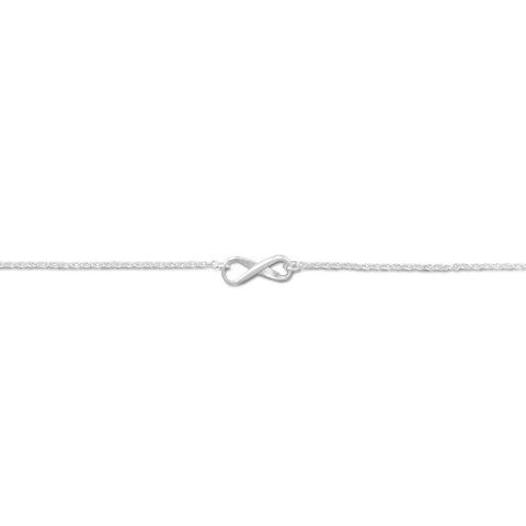 11" + 1" Infinity Symbol Anklet