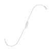11" + 1" Sideways Feather Anklet