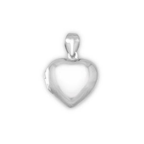 Small Polished Heart Locket