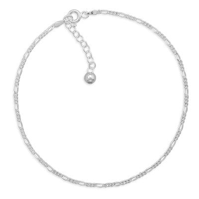 9"+1" Extension Figaro Chain Anklet