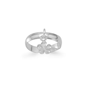 Toe Ring with Flower Charm