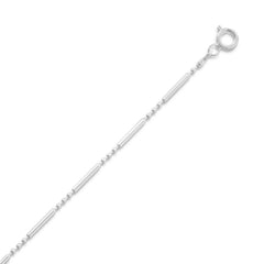 Bead and Bar Necklace (1.5mm)