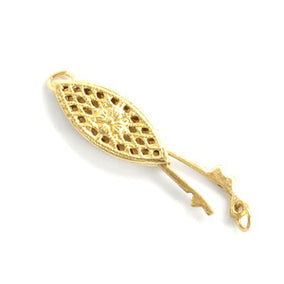 6mm x 15mm 14/20 Gold Filled Pearl Clasps (Set of 2)