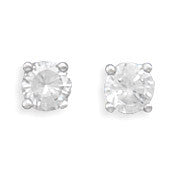 April Birthstone Stud Earrings