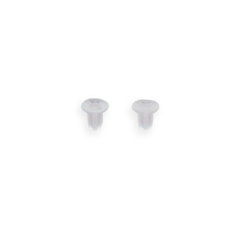 Clear Rubber Earring Wire Stoppers (72 Pair)