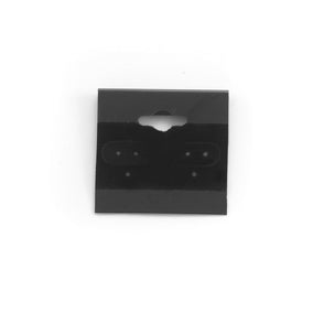 1.5" x 1.5" Black Flocked Earring Cards (Package of 100)