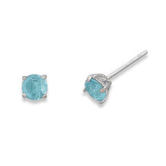 March Birthstone Stud Earrings