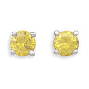November Birthstone Stud Earrings