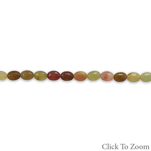 Strand of Dyed Rainbow Agate Beads